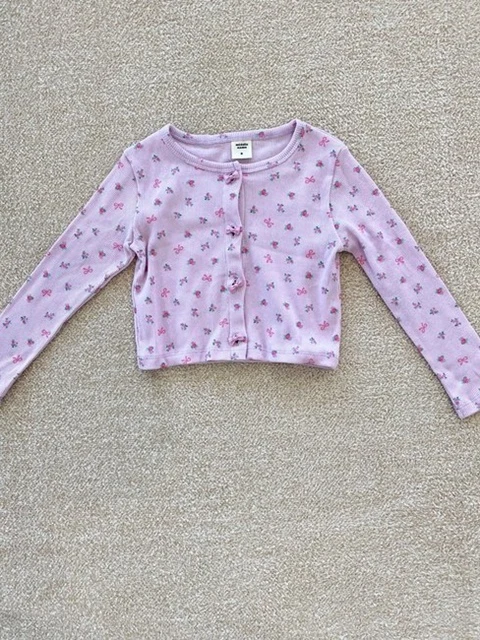 Flower Ribbon Cardigan