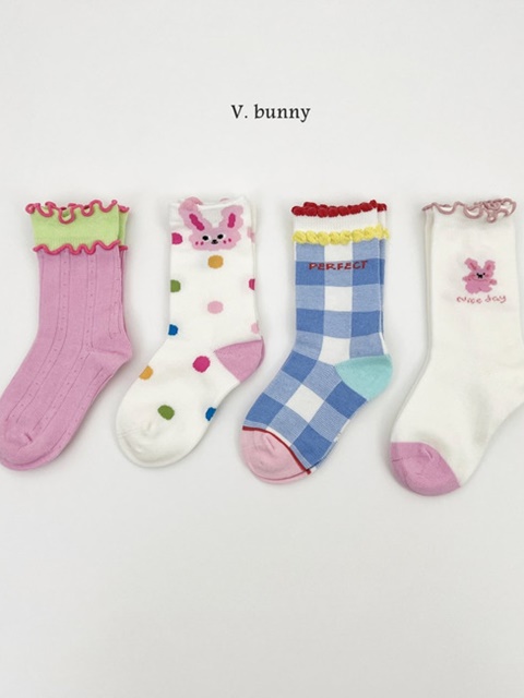 Bubble Rabbit Socks Set