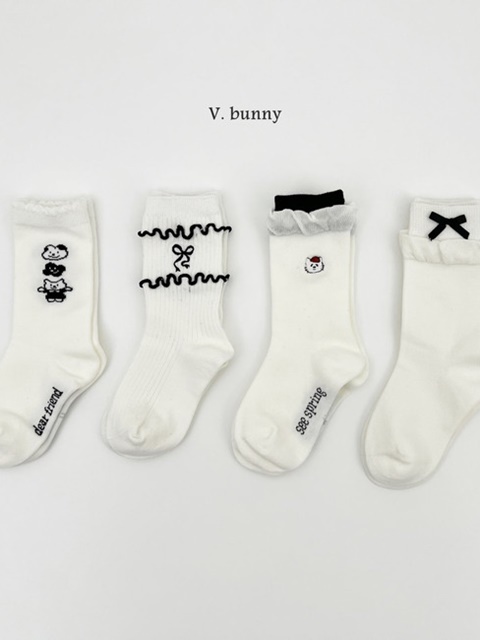 Layer Ribbon Socks Set