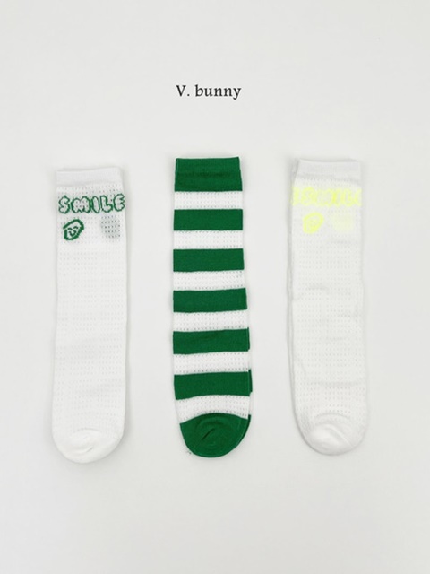 Neon Smile Socks Set (set of 3)