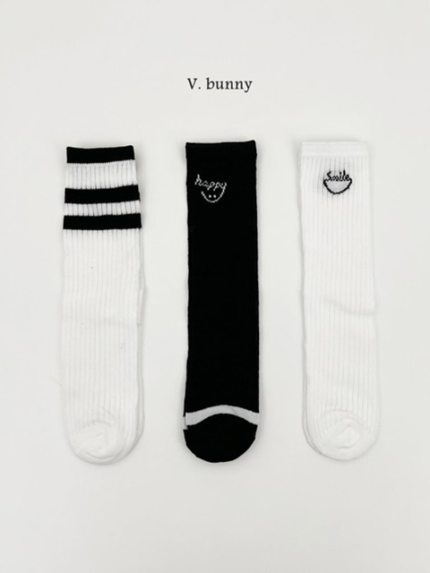 Happy Smile Socks Set (set of 3)