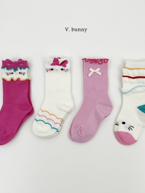 Ribbon Cat Socks Set