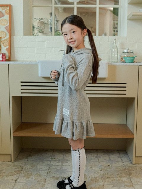 Knit Hooded One-piece