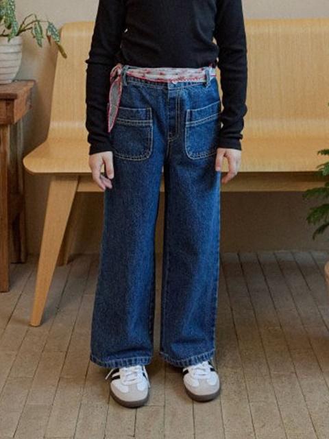 Pocket Denim Pants