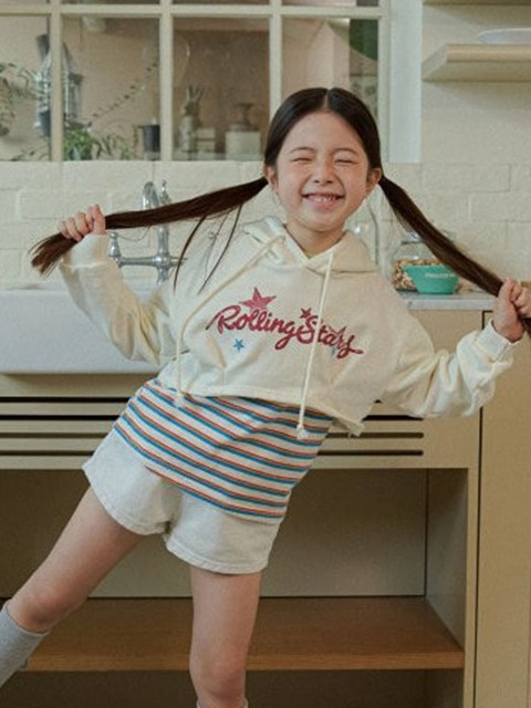 Rolling Star Crop Hoodie