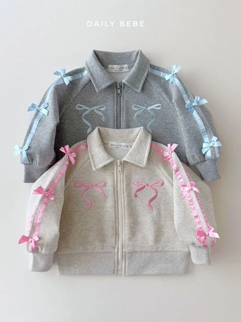 Ribbon Zip-up Jacket