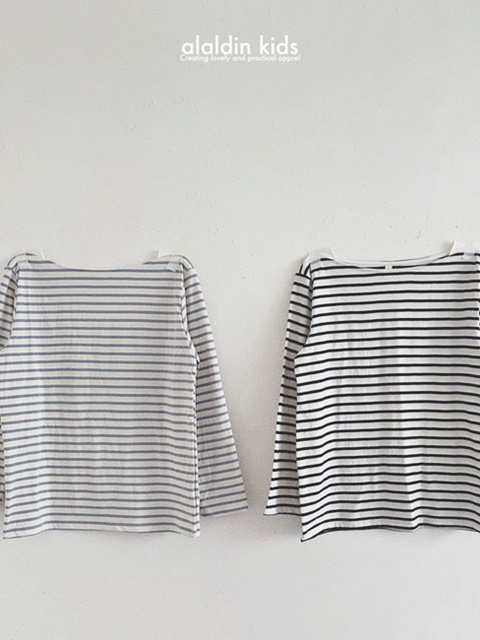 Mom Boatneck Stripe Tee