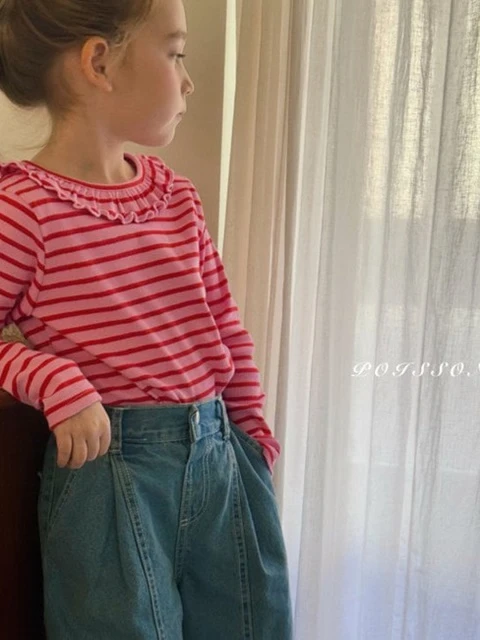 Stripe Frill Tee