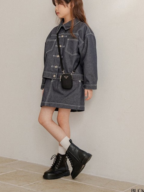 Non Fade Denim Skirt