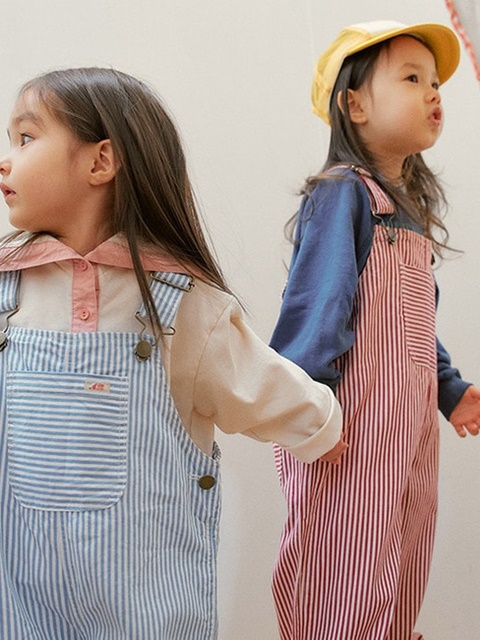Stripe Overalls