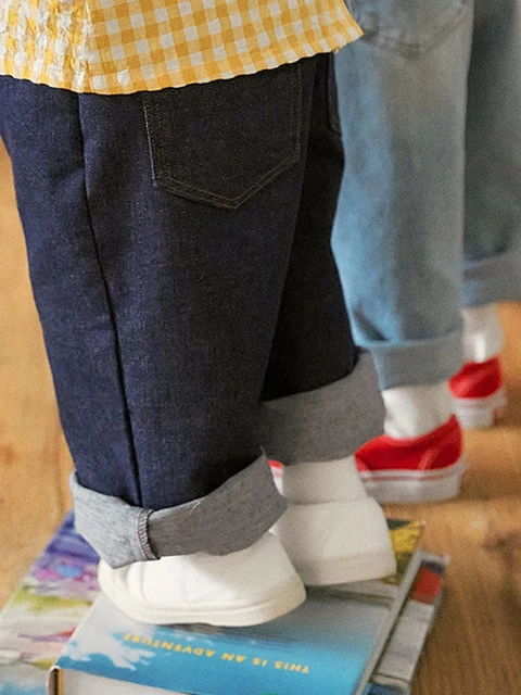 Spring Roll-up Denim Pants