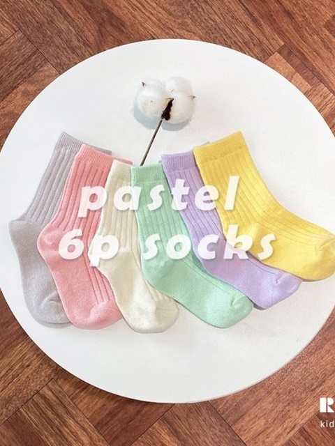 Pastel Socks (set of 6)