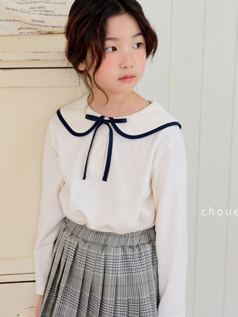 Ribbon Collar Tee