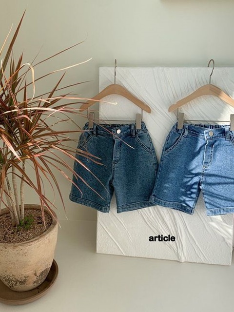 Turn-up Denim Shorts