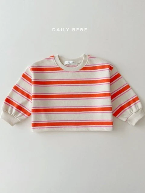 Multi Stripe Crop Sweatshirts