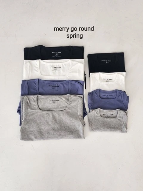 Basic Square Neck Tee MOM
