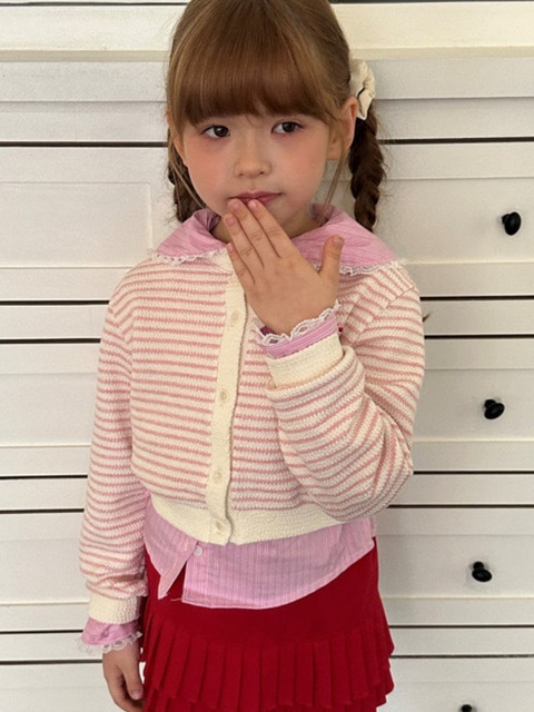 Love You Stripe Cardigan