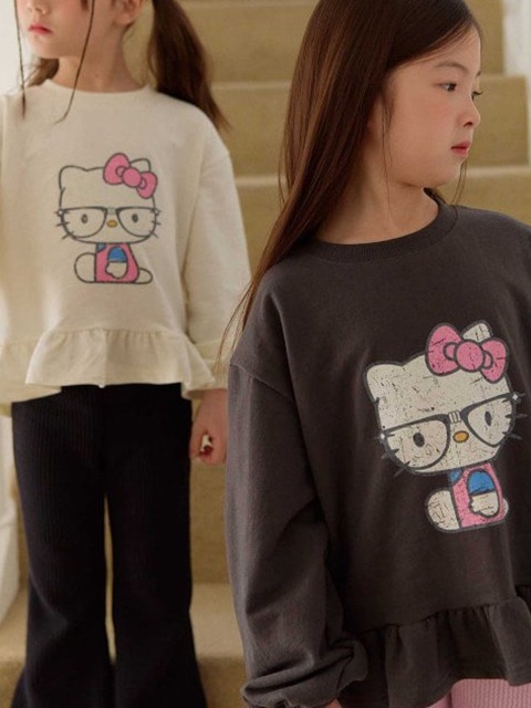 Glasses Cat Frill Tee