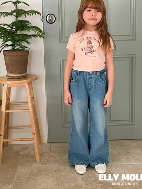 Studded Semi Bootcut Denim Pants