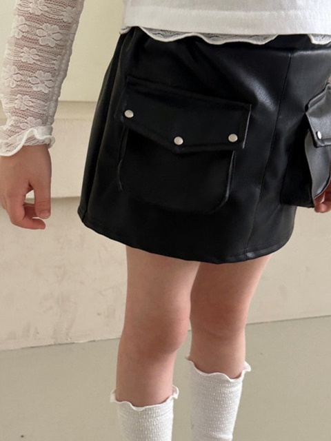 Studded Pocket Skirt