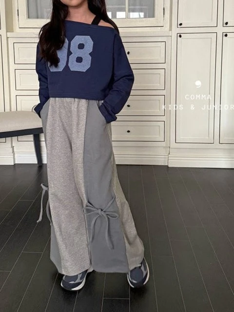Slit Ribbon Wide Pants Slit Ribbon Wide Pants