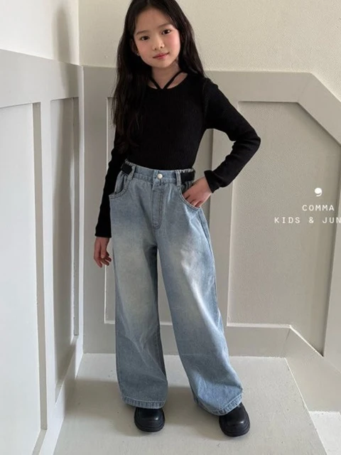 Belted Denim Pants