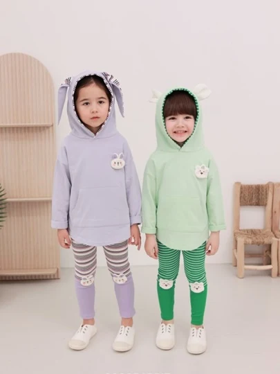 Stripe Bear Hoodie