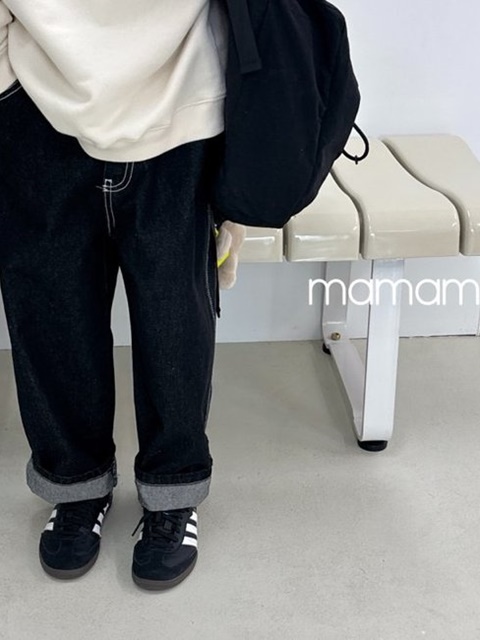 Pintuck Raw Denim Pants