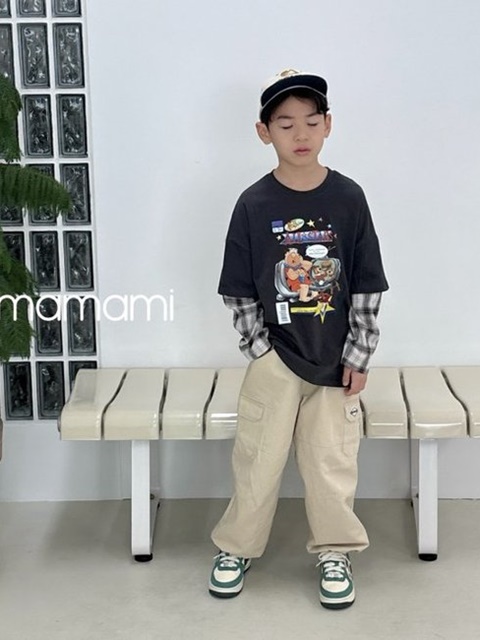 Layered Check Tee
