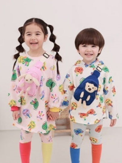 Full Rabbit Graphic One-piece