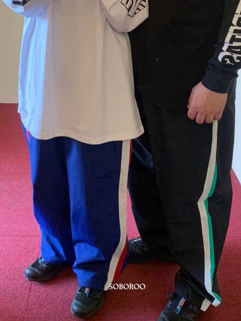 Mom Three Colored Track Pants