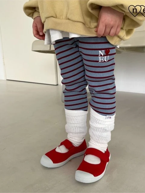 Ribbed Stripe Leggings