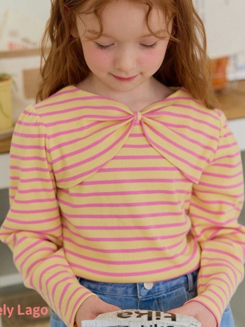 Big Ribbon Shirring Tee Big Ribbon Shirring Tee