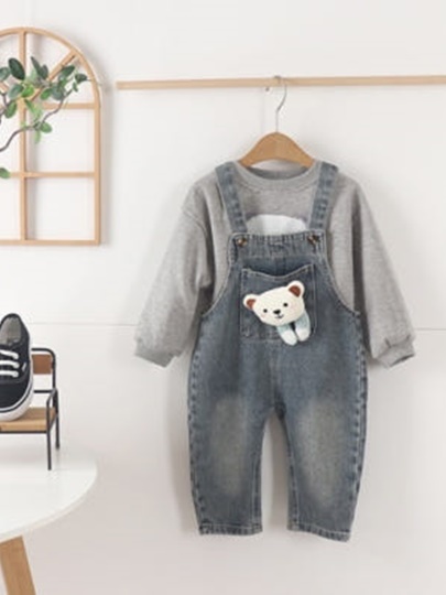 Mint Bear Jumpsuit