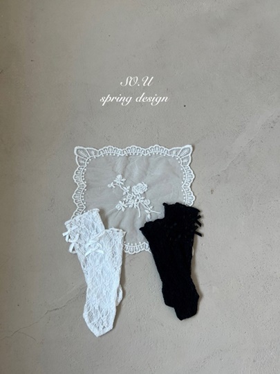 Lace Ribbon Knee Socks Lace Ribbon Knee Socks