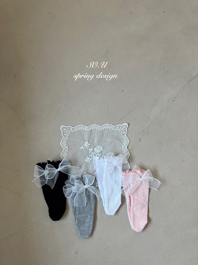 Sha Ribbon Knee Socks Sha Ribbon Knee Socks
