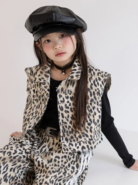 Crop Leopard Vest