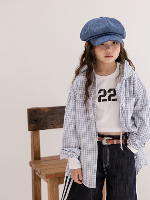 Check Hooded Shirt Check Hooded Shirt