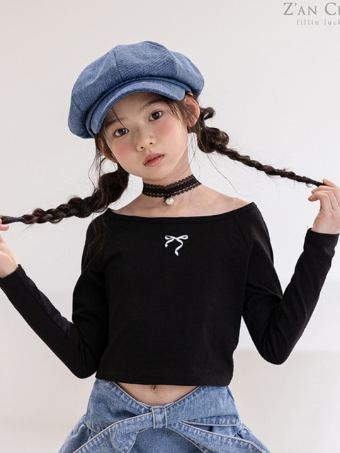 Off Shoulder Ribbon Tee Off Shoulder Ribbon Tee
