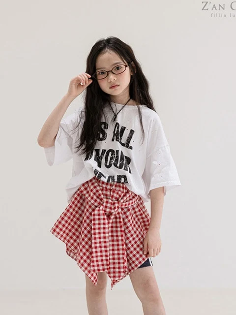 Check Layered Skirt Check Layered Skirt