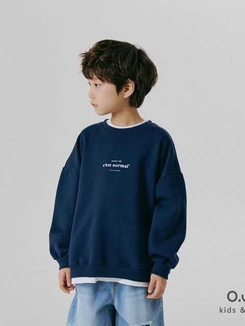 Normal Ribbed Raglan Sweatshirts