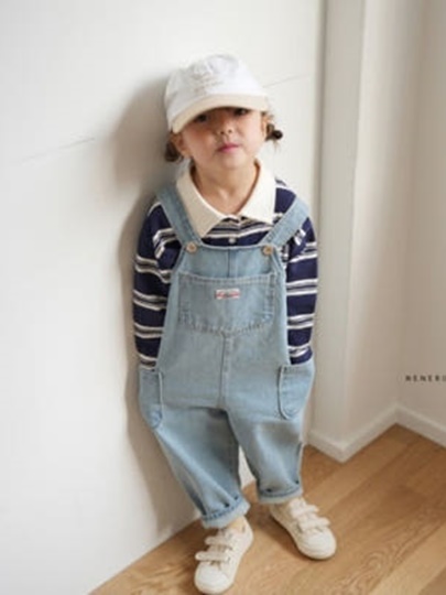 Linda Kids Denim Jumpsuit