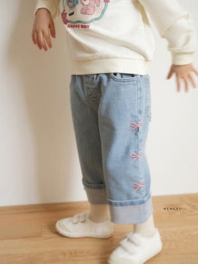 Do Ribbon Denim Pants Do Ribbon Denim Pants