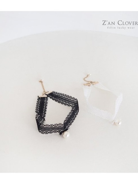 Lace Pearl Choker Lace Pearl Choker