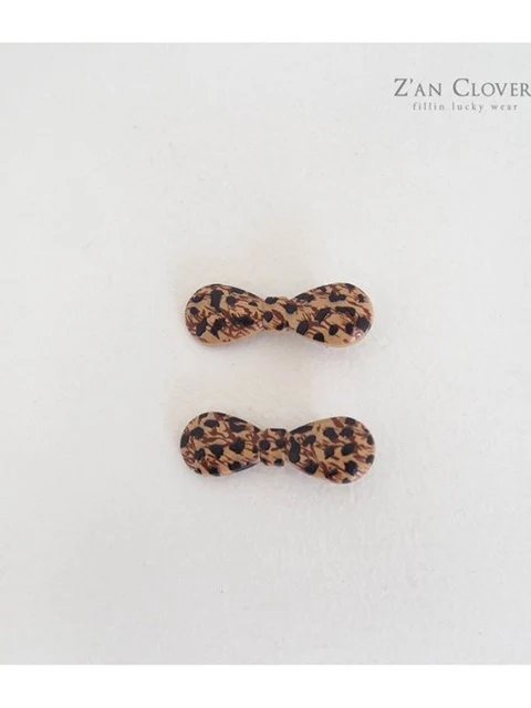 Leopard Ribbon Pin Set Leopard Ribbon Pin Set