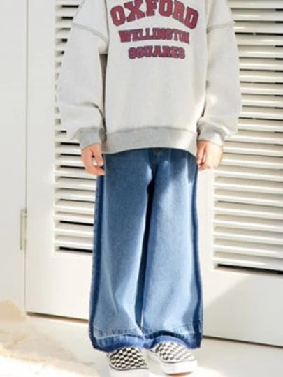 Line Washing Denim Pants