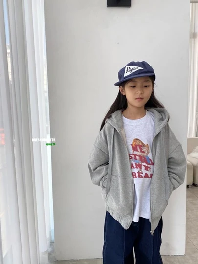 Lettering Zip-up Jacket