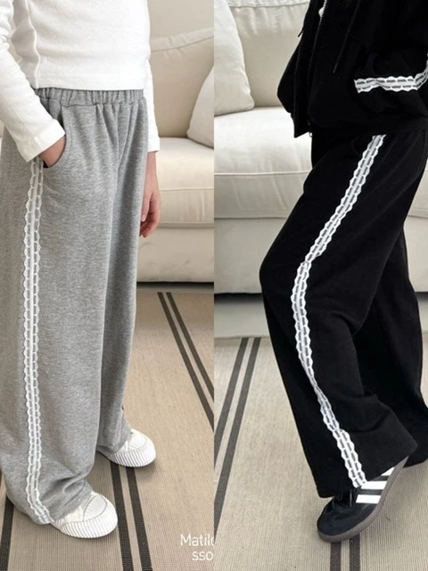 Lace Straight Pants