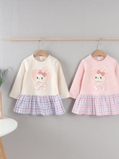 Check Rabbit One-piece Check Rabbit One-piece