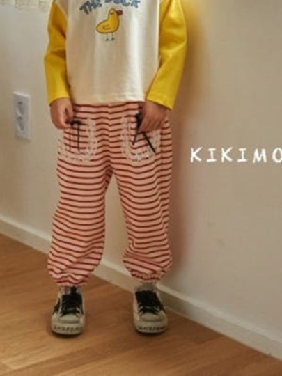 Stripe Ribbon Pants